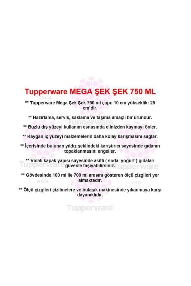 Şek Şek Mega 750 Ml ( Çırpıcı ) Hsgl - 6