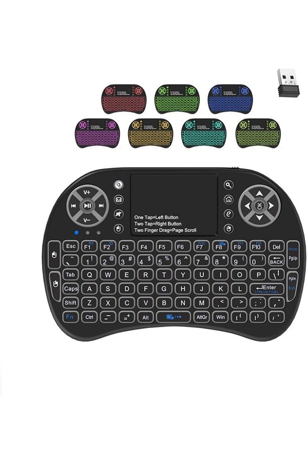 Mini Keyboard Backlit Bluetooth Çok Fonksiyonlu Klavye - 9