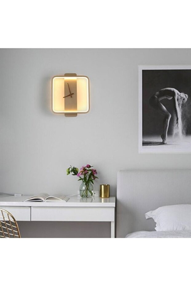 Vonalıght Modern Dekoratif Işıklı Duvar Saati - 2