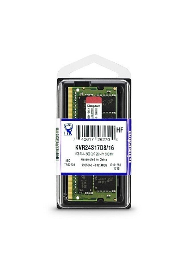 Kıngston Kvr24s17d8/16 16gb 2400m Ddr4 Sodimm Notebook Ram, 1,2v - 2