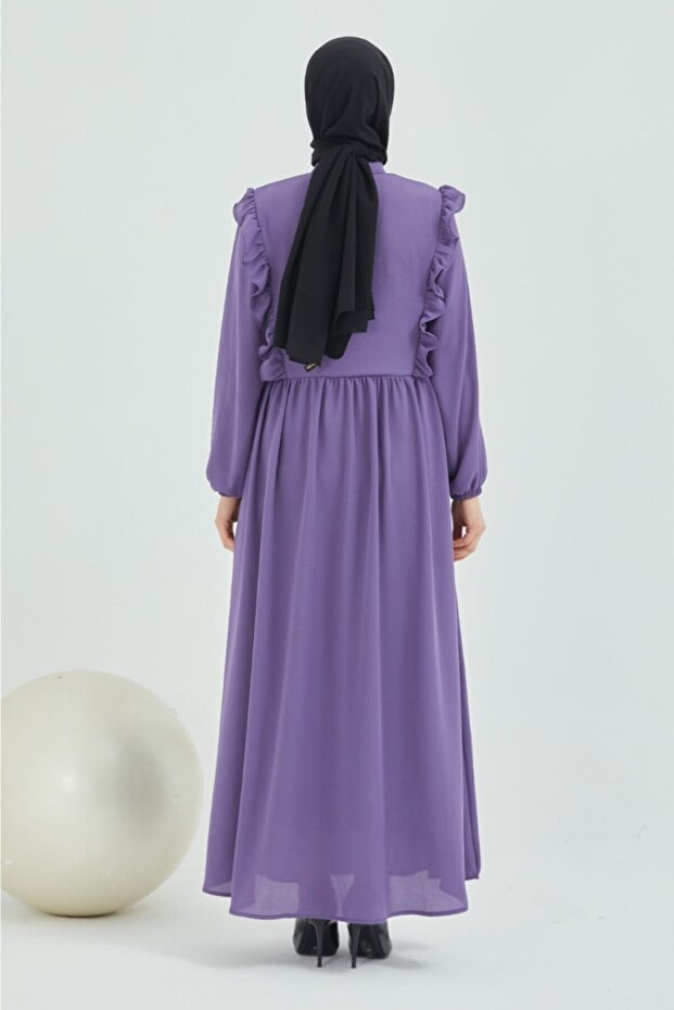 Krep Astarlı Elbise - 3