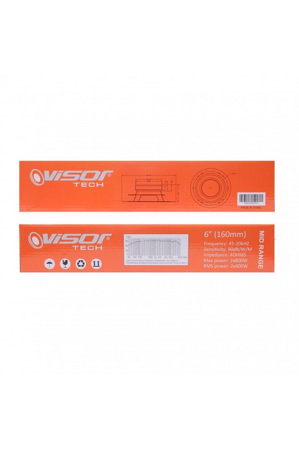 Oto Hoparlör 16 Cm 6 Inch Midrange Güçlü Ses Seviyesi 2x800w 2x400 Rms 4ohms (2 Adet) - 5