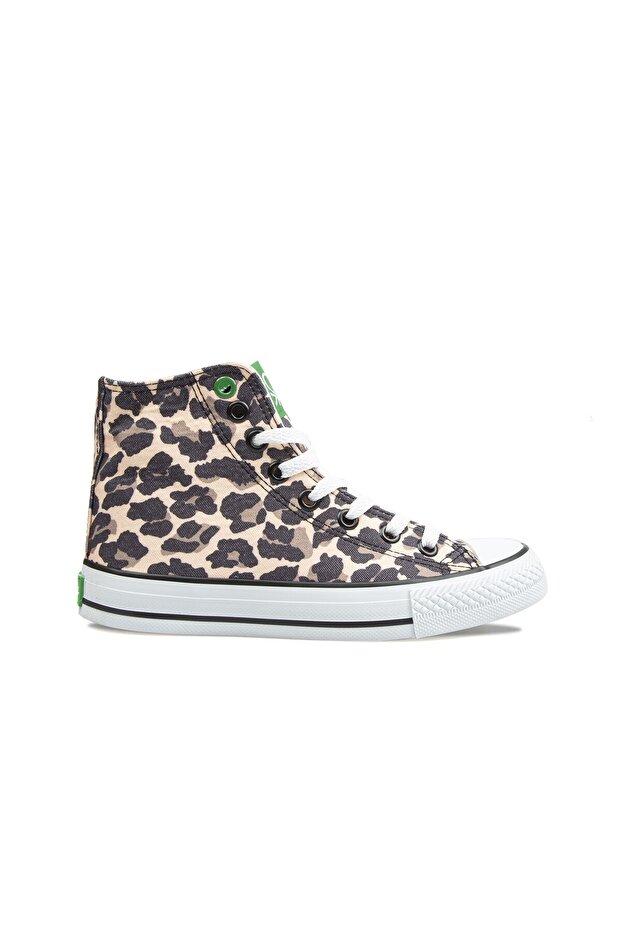 Women's Yellow Leopard Sneakers Bn-30190