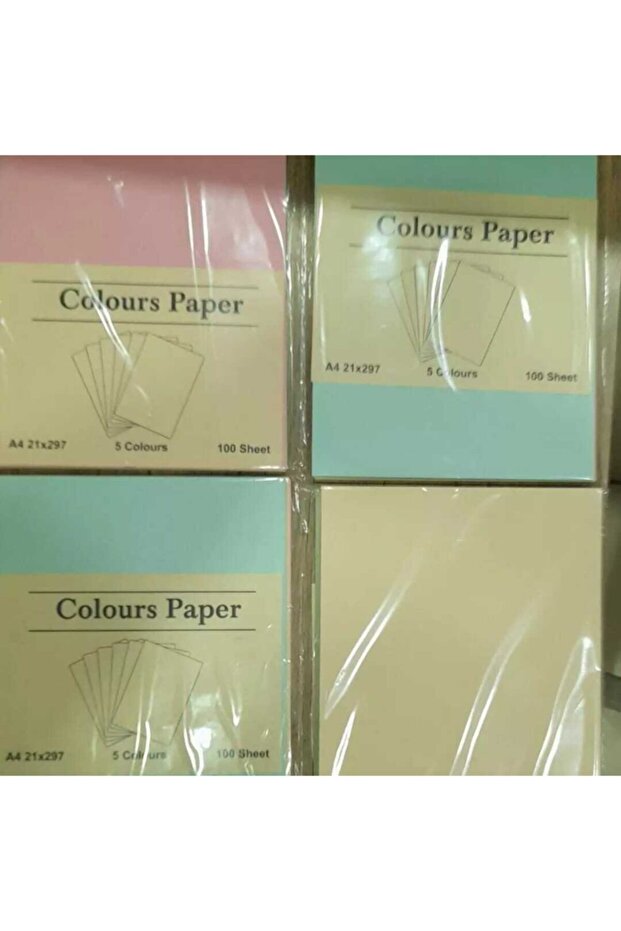 Colored A4 Paper 100 Pcs - 2