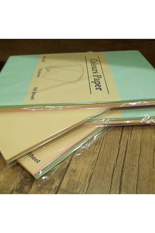 Colored A4 Paper 100 Pcs - 3