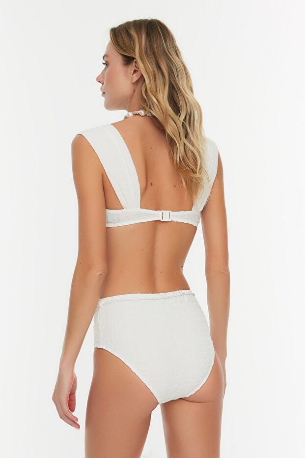 Ekru Balconette Kaplı Bikini Üstü TBESS21BU0161 - 10