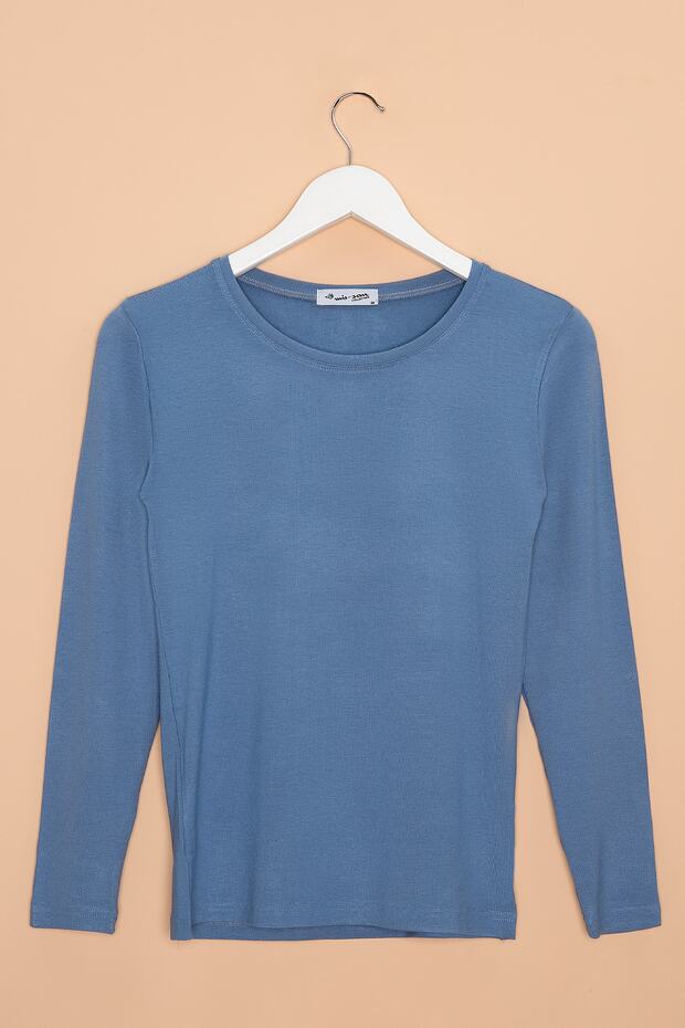 Indigo Bisiklet Yaka Uzun Kol Basic Viscon Badi - 3