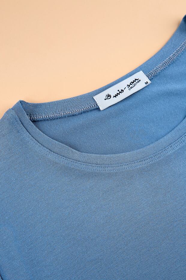 Indigo Bisiklet Yaka Uzun Kol Basic Viscon Badi - 4