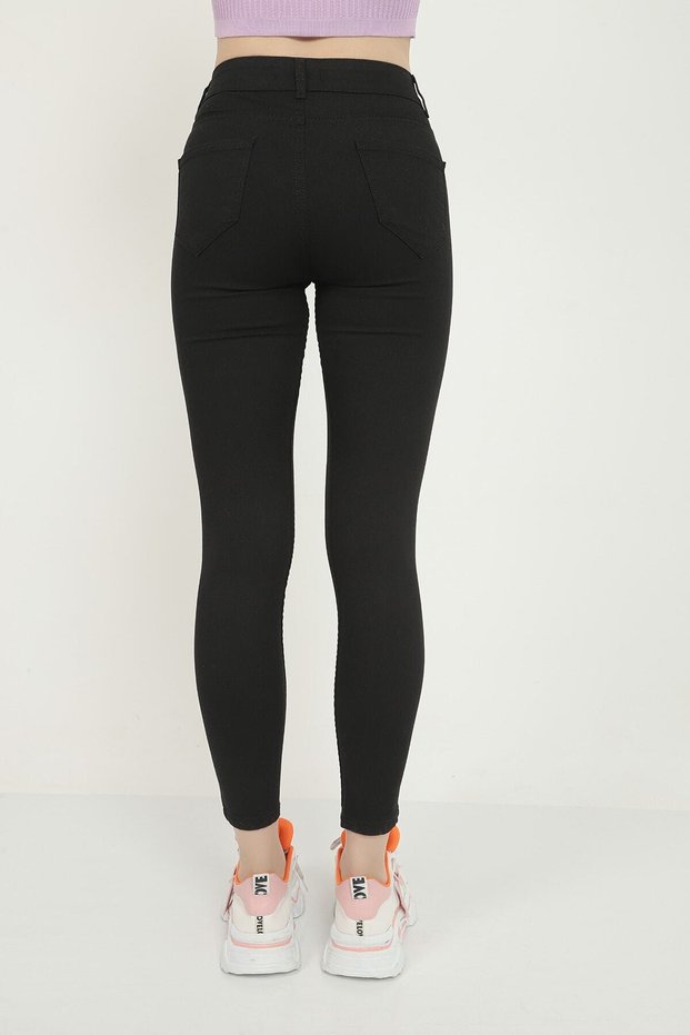 Women's Skinny Jeans Lycra Denim Trousers Black
