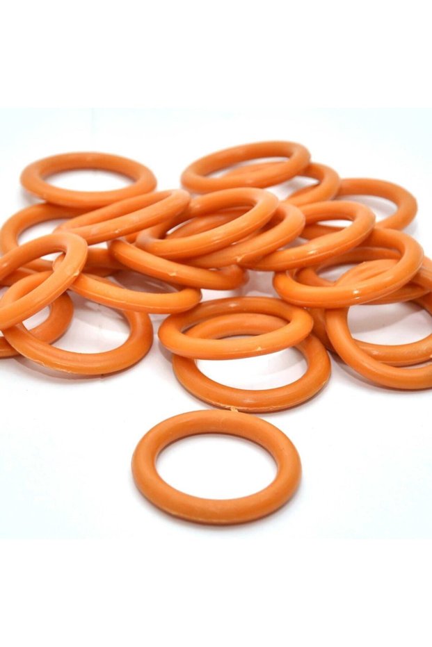 Rustic Curtain Ring Oak Color - 100 Pieces