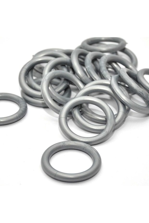 Rustic Curtain Ring Silver Color - 100 Pieces