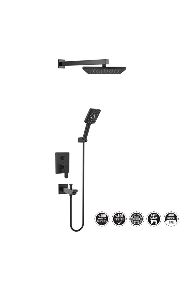 Black Ankastre Duş Seti - 2
