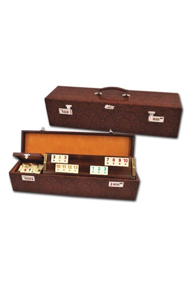 Star Elite Okey Set 1st Class with Wooden Leather Bag and Combination Lock
