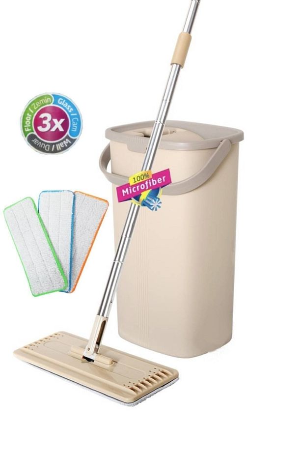 Orjinal 3 Farklı Kullanım Için 3 Bezli Tablet Mop - 3 Adet Mikrofiber Bez - 1