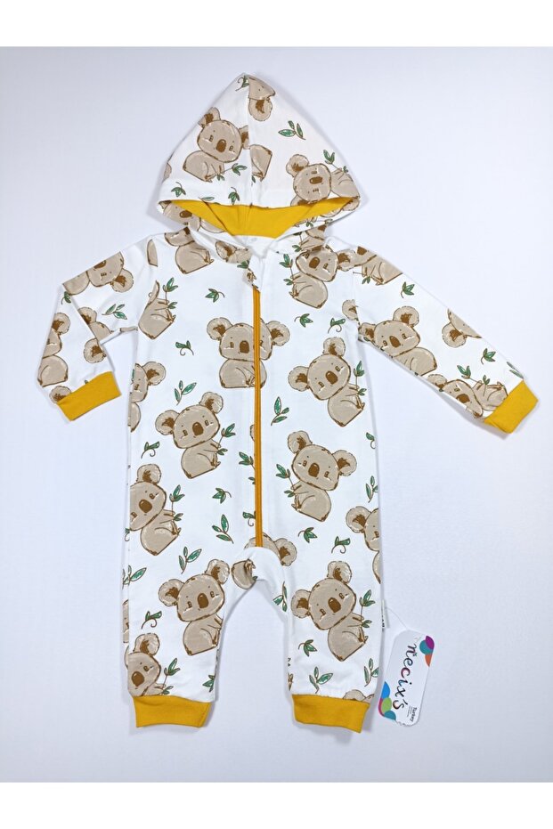 Koala Fermuarlı Bebek Tulum - 1