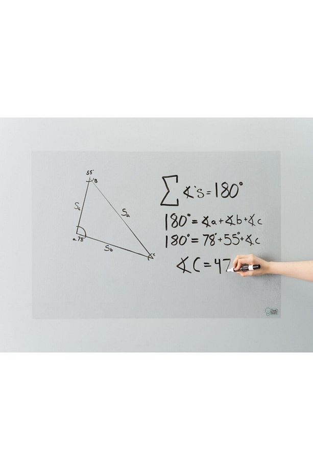2 Adet 100x120 Pratik Akıllı Şeffaf Kağıt Tahta + Doldurulabilir Silgili Tahta Kalemi Hediye - 3