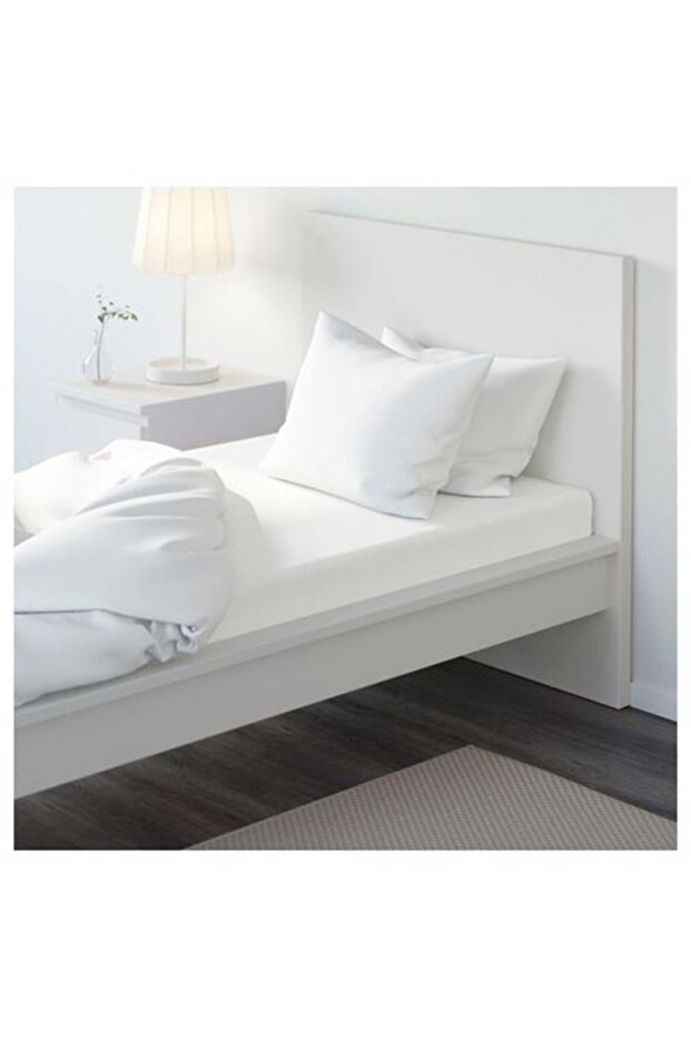 ملاءة سرير مطاطية فردية من Ullvide، باللون الأبيض - 6