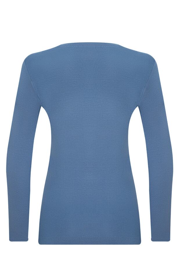 Indigo Bisiklet Yaka Uzun Kol Basic Viscon Badi - 2