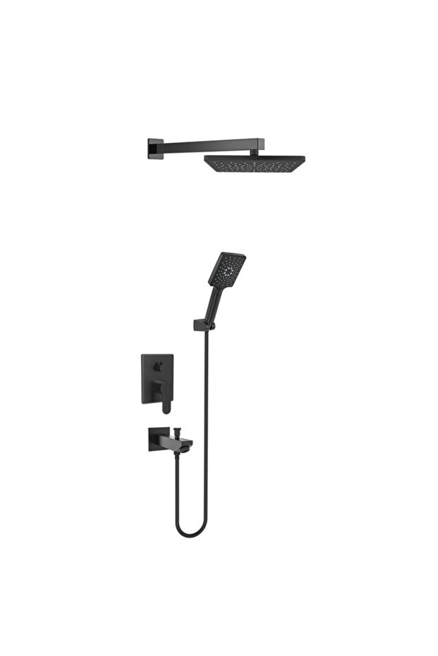 Black Ankastre Duş Seti - 1