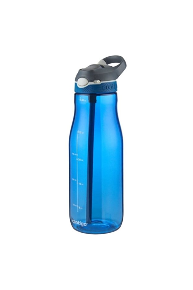 Ashland Tren Tek El Bas İç Kapaklı Su Matarası 1200ml - Mavi - 3