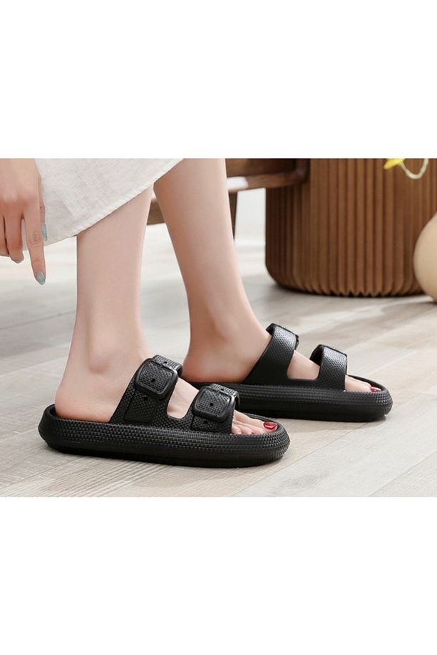 Cx-095.01 Yumuşak Kalın Tabanlı Unisex Plaj Havuz Bahçe Yazlık Günlük Terlik - 3
