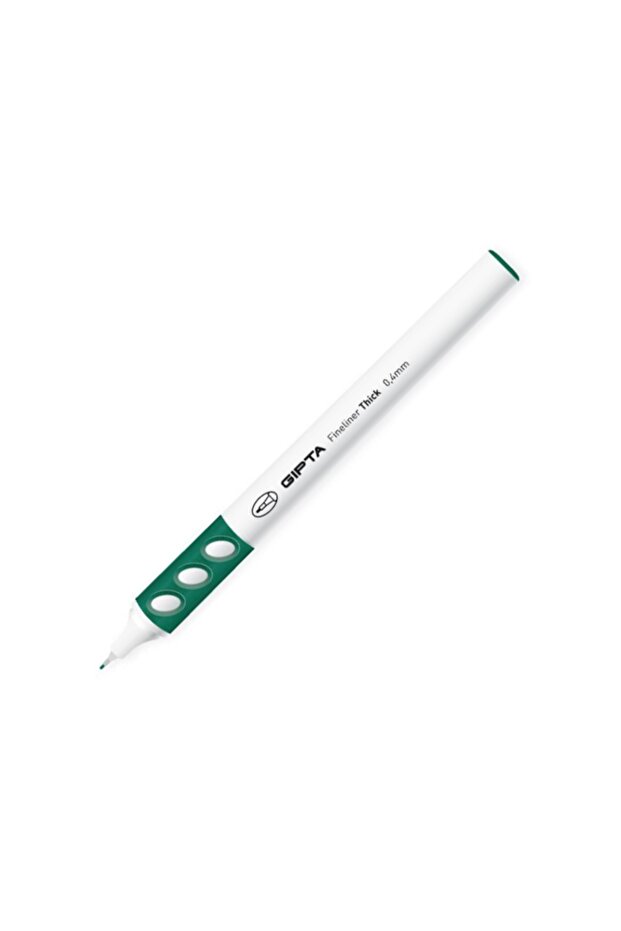 قلم Fineliner ذو طرف من الألياف الناعمة باللون الأخضر الداكن