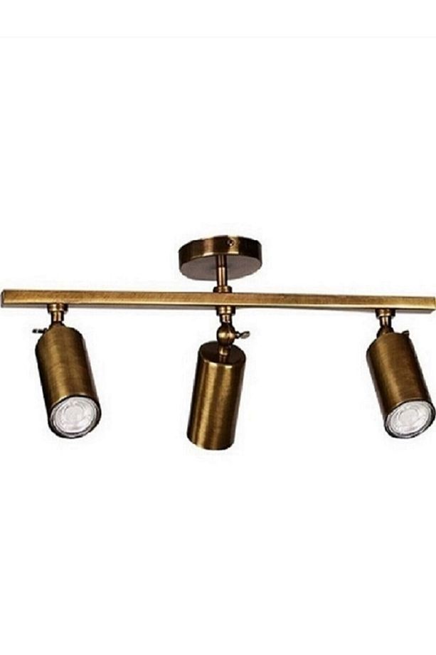 Mylights Vintage Eskitme Led Üçlü Aplik Spot Avize Gün Işığı Led Ampul Dahilidir - 1