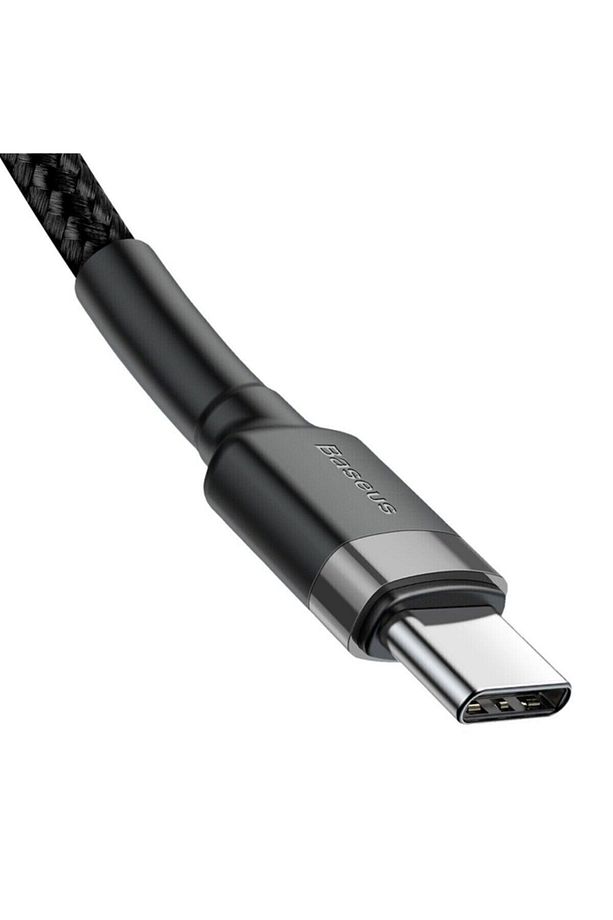 Cafule Hızlı Şarj Kablosu Type-c To Type-c 3a 1 Metre Siyah Gri 60w Hızlı Şarj - 3