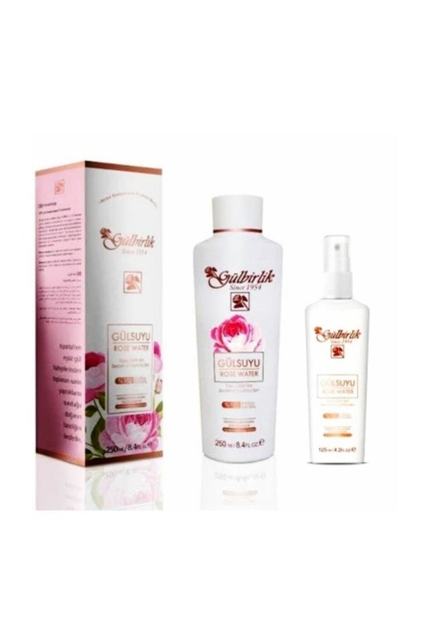 2 Pack Rosense Pure Natural Rose Water 250 Ml. + Rosewater with Spray 100 ml
