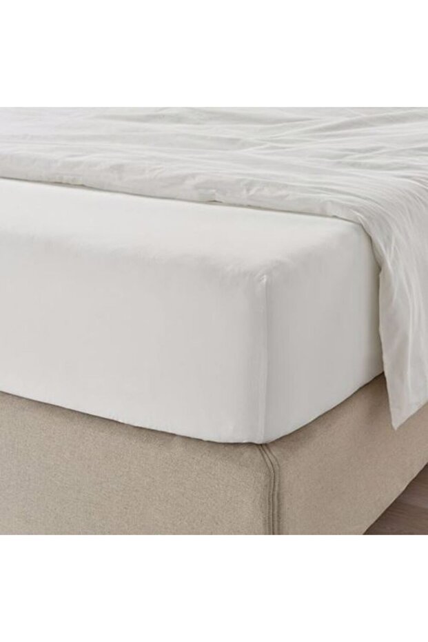 ملاءة سرير مطاطية فردية من Ullvide، باللون الأبيض - 5