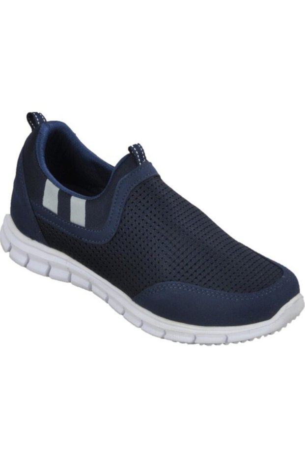 Navy Blue - Unisex Black Full Orthopedic Light and Flexible Running Walking Fitness Shoes