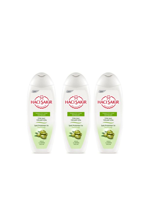 Zeytinyağlı Şampuan 3 Adet 500 Ml - 1