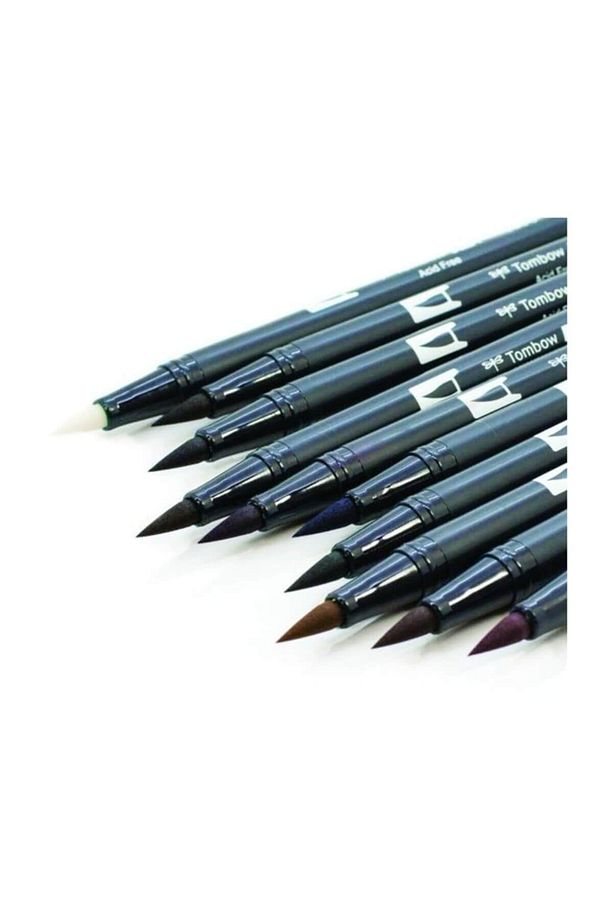 Brush Pen Dual Ab-t Set Muted 10cmu - 2