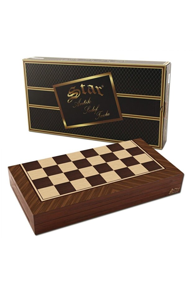Antique Walnut Backgammon Set1020364 - 1