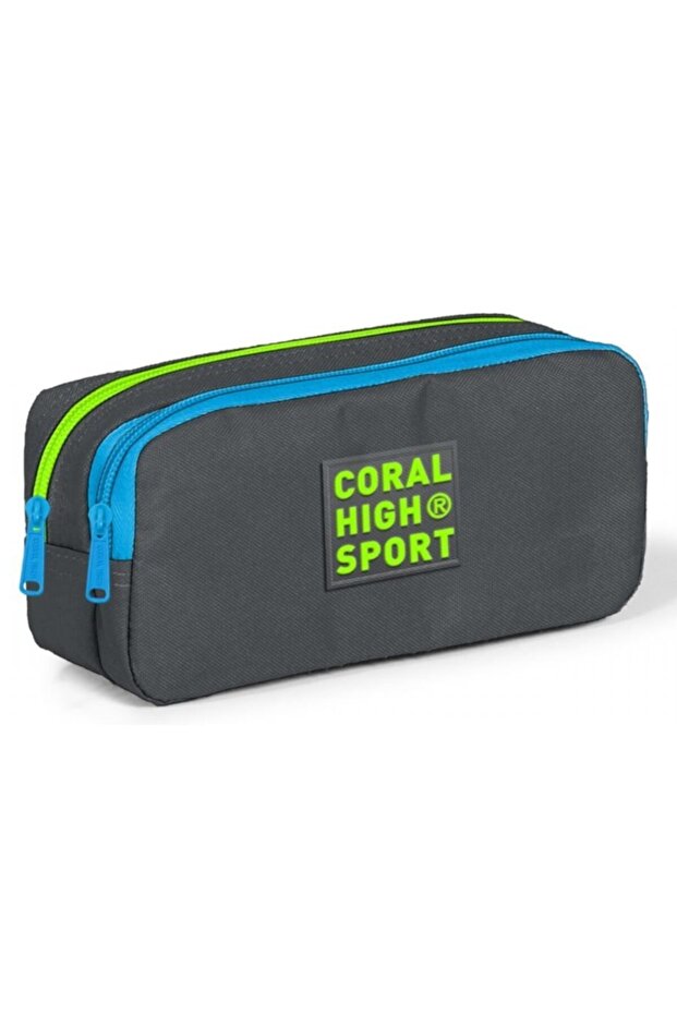 Sport Two-Eye Gray-green Pencil Bag