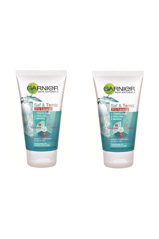Pure & Clean 3 in 1 Cleansing Gel Against Oil and Impurities 150 ml