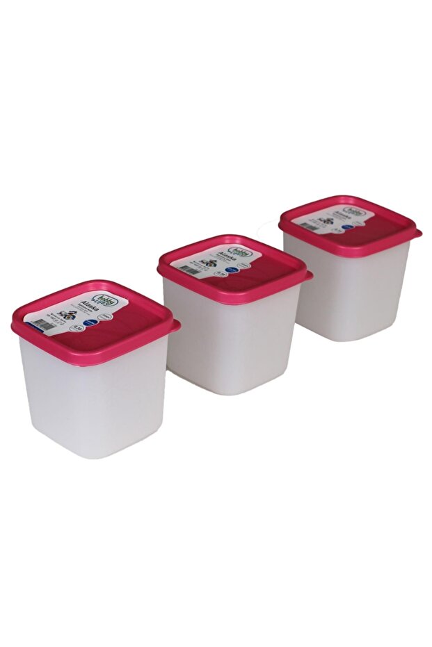 Alaska Nofrost Storage Container 0.38 Liter 3-Piece Fuchsia