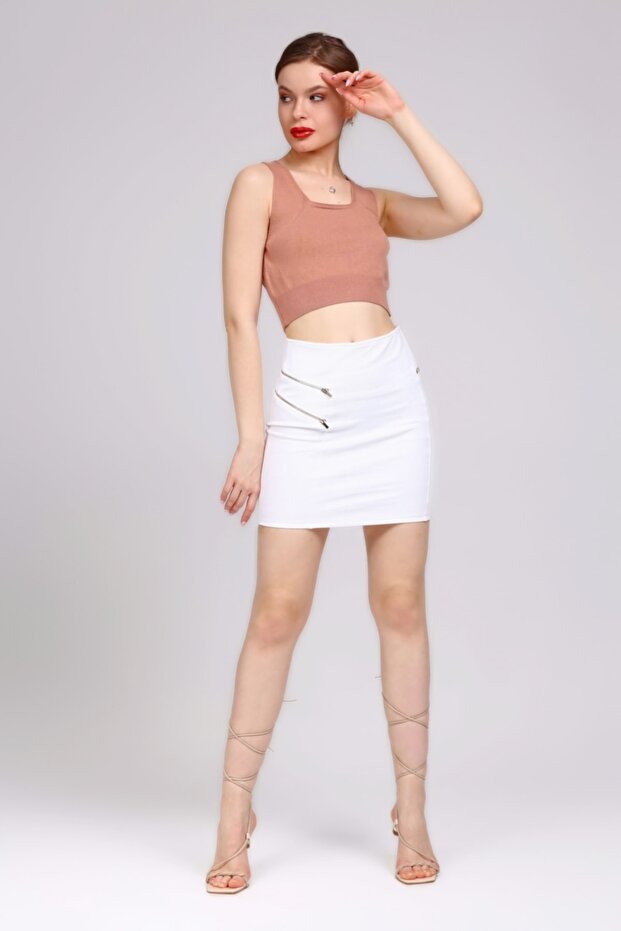 قميص داخلي محبوك برقبة مربعة - 4