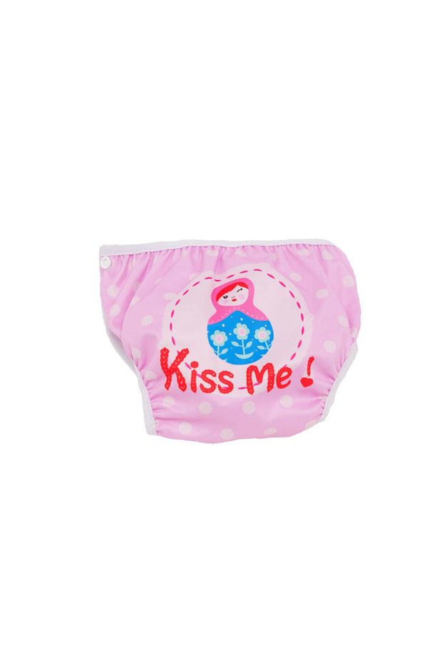 Kız Çocuk Matruşka Mayo Bebek Bezi Koyu Pembe - 8-14 Kg / - 3