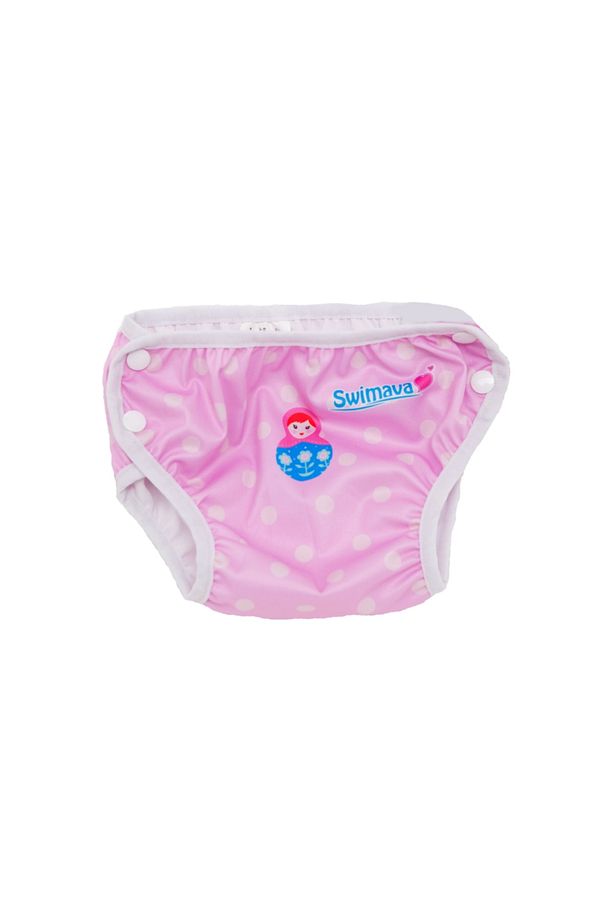 Kız Çocuk Matruşka Mayo Bebek Bezi Koyu Pembe - 8-14 Kg / - 2