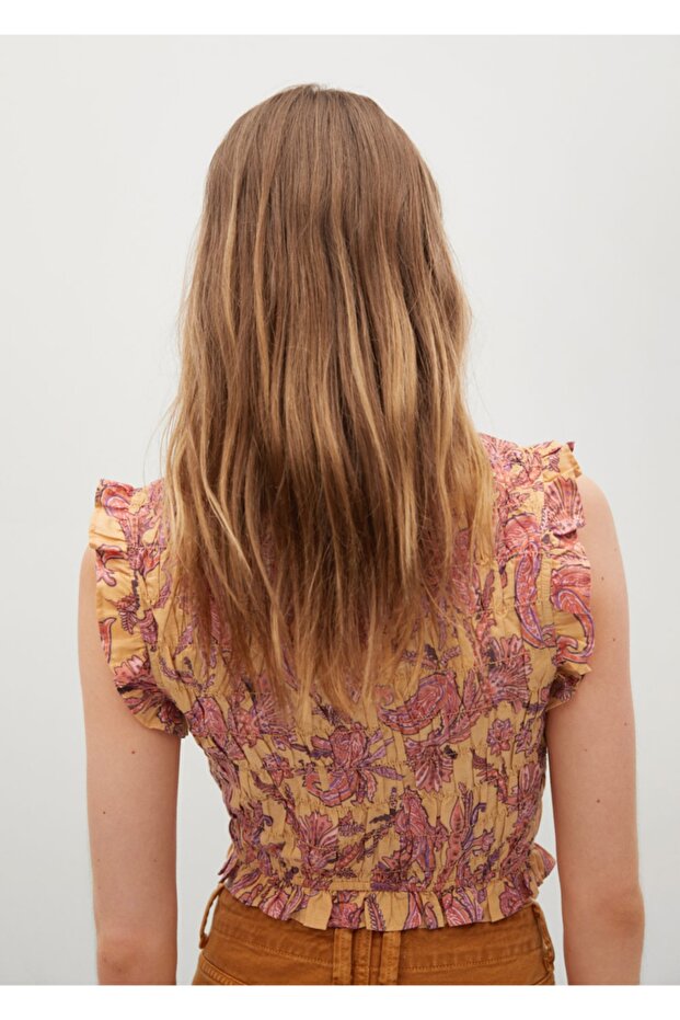 Büzgülü Pamuklu Üst - 4