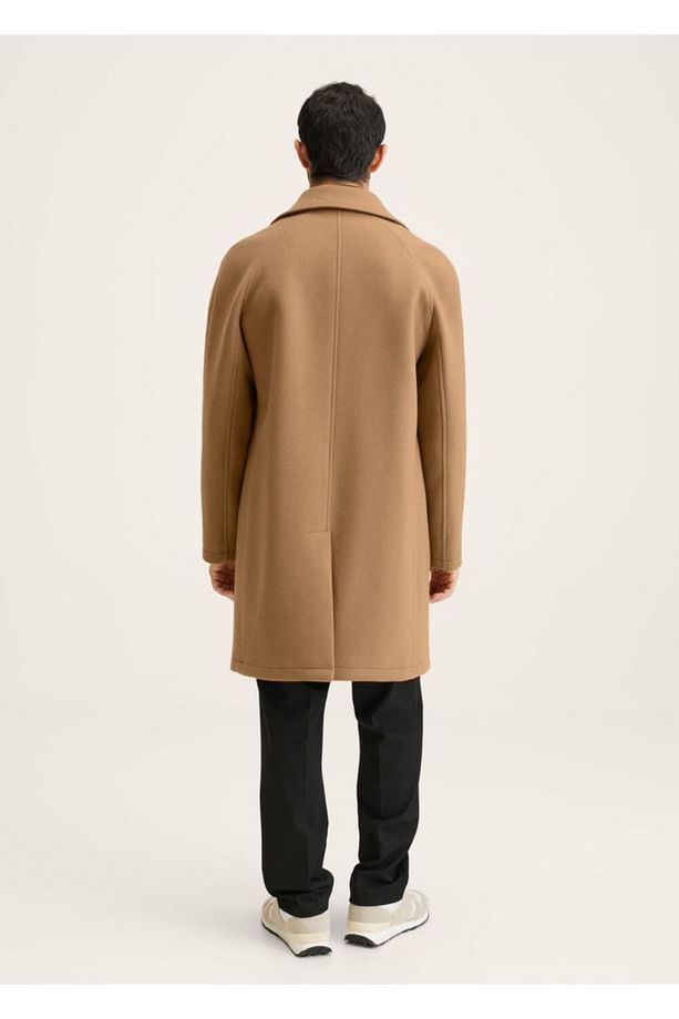 Geri Dönüştürülmüş Yün Oversize Palto - 4