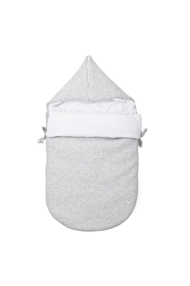 Chevron Gray 3-Belt Baby Carrying Bag