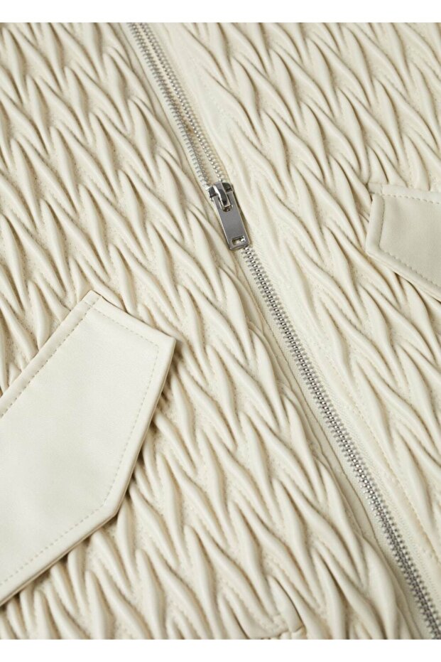 Dokulu Kısa Ceket - 5