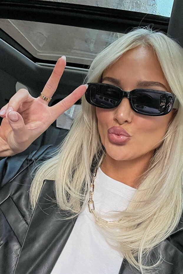 Vintage Chunky Sunglasses Unisex Black