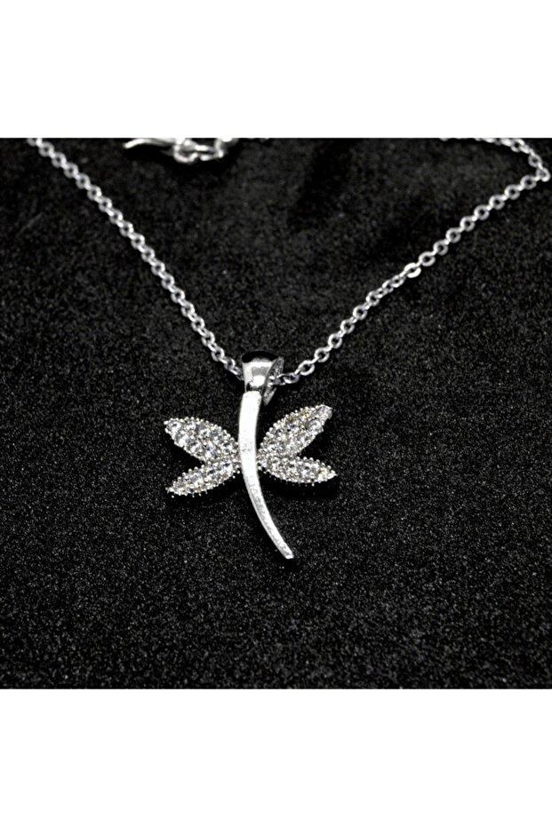 Yusufcuk Necklace 851 - Silver Color and Zircon Stone