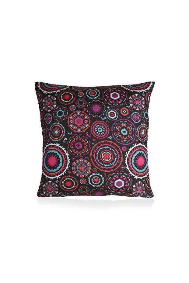 Patterned Throw Pillow Case - 1