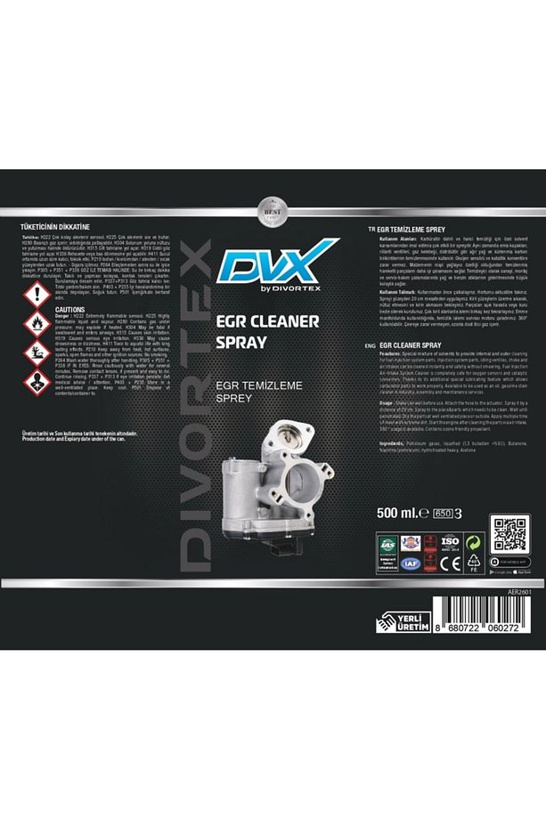 Egr Temizleme Spreyi 500 ml. - 2