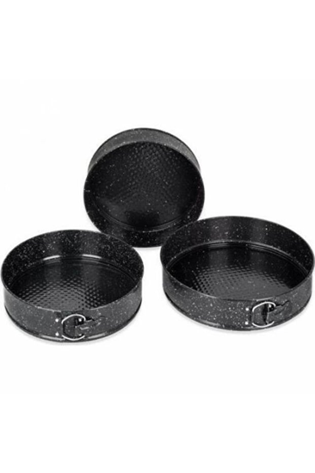 Round 3 Clamp Cake Mold Black Png-1956