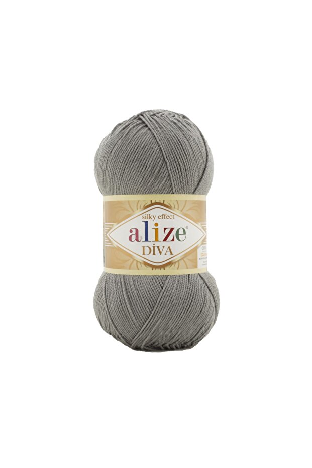 خيوط الحياكة اليدوية ديفا 087 رمادي فحمي - 1